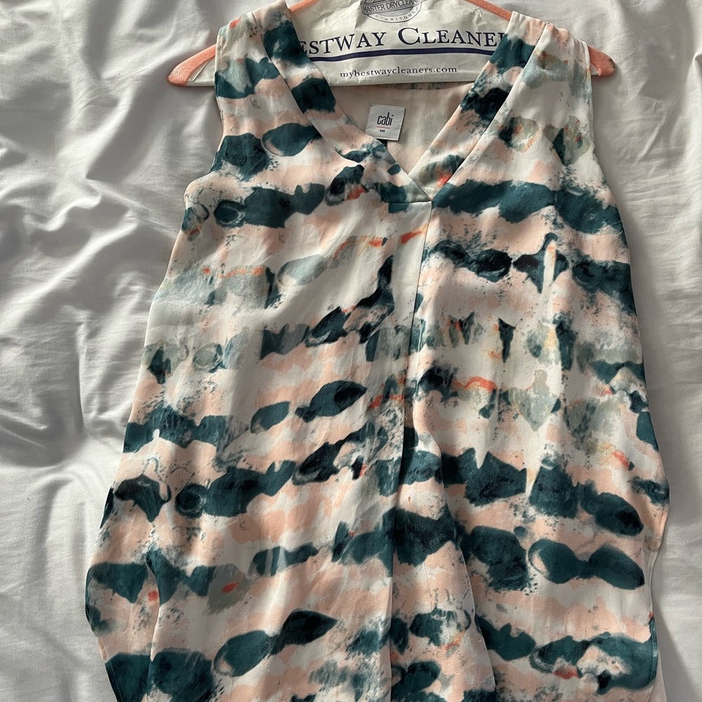 Cabi sleeveless dressy tunic